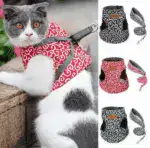 2025 New Year Hot Cat Dogs Vest Harness and Leash Anti-break Away Chest Strap Cat Clothes