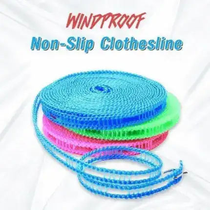 Windproof Non-Slip Clothesline 2025 ft
