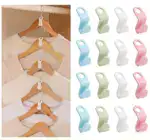 Space-Saving Clothes Hanger Connector Hooks