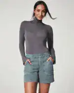 Comfy Stretch Twill Shorts For Women