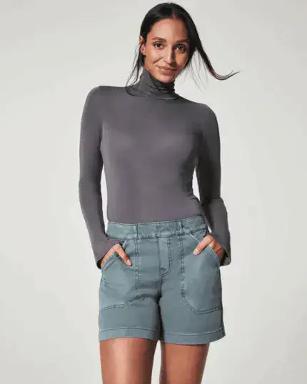 Comfy Stretch Twill Shorts For Women