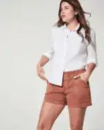 Comfy Stretch Twill Shorts For Women