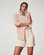 Comfy Stretch Twill Shorts For Women