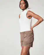 Comfy Stretch Twill Shorts For Women