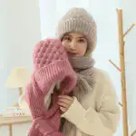 Winter Versatile Knitted Hooded Scarf for Women