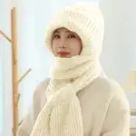 Winter Versatile Knitted Hooded Scarf for Women