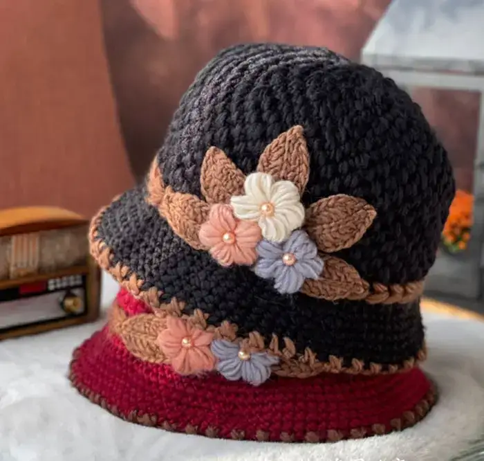 Vintage floral knit